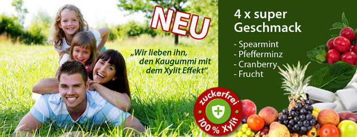 Kaugummis mit Xylit / Xylitol Kaugummis mit Xylit / Xylitol