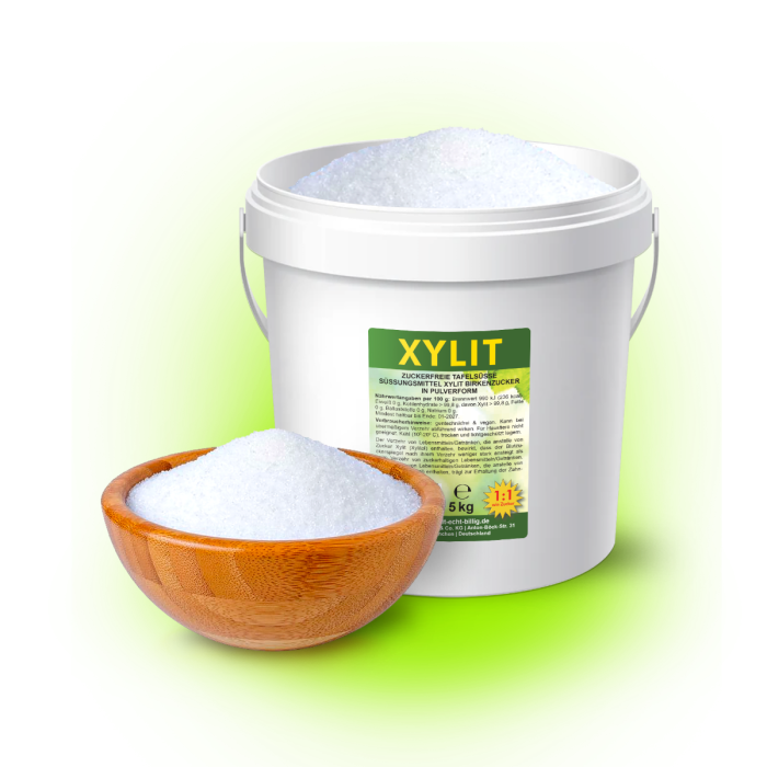Xylit Birkenzucker 5kg Eimer bestellen Xylit Birkenzucker 5kg Eimer bestellen