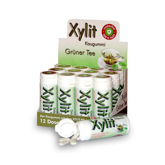Xylit Kaugummi mit Birkenzucker GRÜNER TEE bestellen Xylit Kaugummi mit Birkenzucker GRÜNER TEE bestellen
