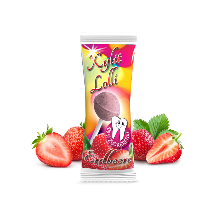 Xylit Lolli ERDBEERE bestellen Xylit Lolli ERDBEERE bestellen