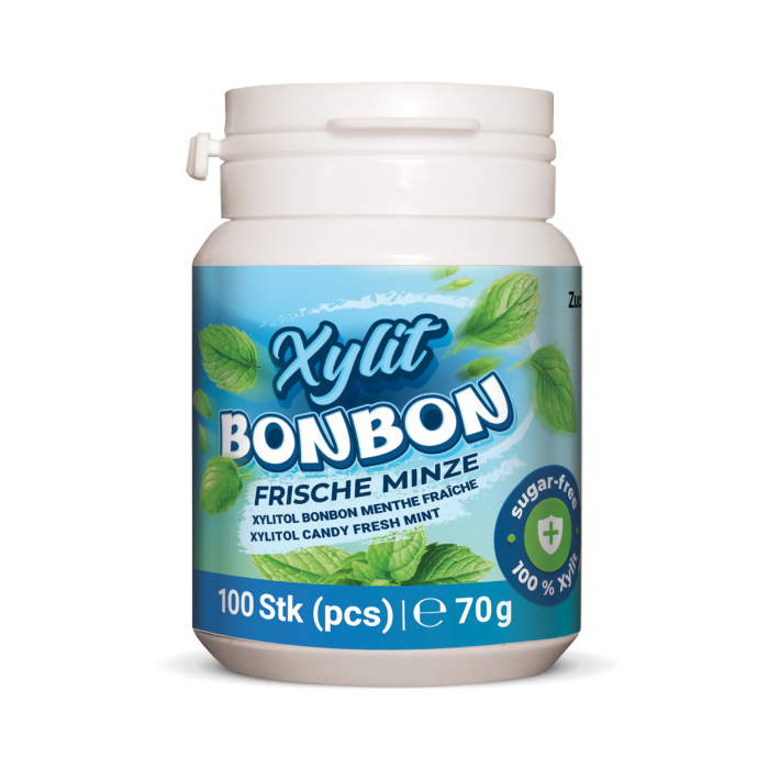 Birkenzucker Xylit Bonbon Frische Minze bestellen, 100 Stk Birkenzucker Xylit Bonbon Frische Minze bestellen, 100 Stk